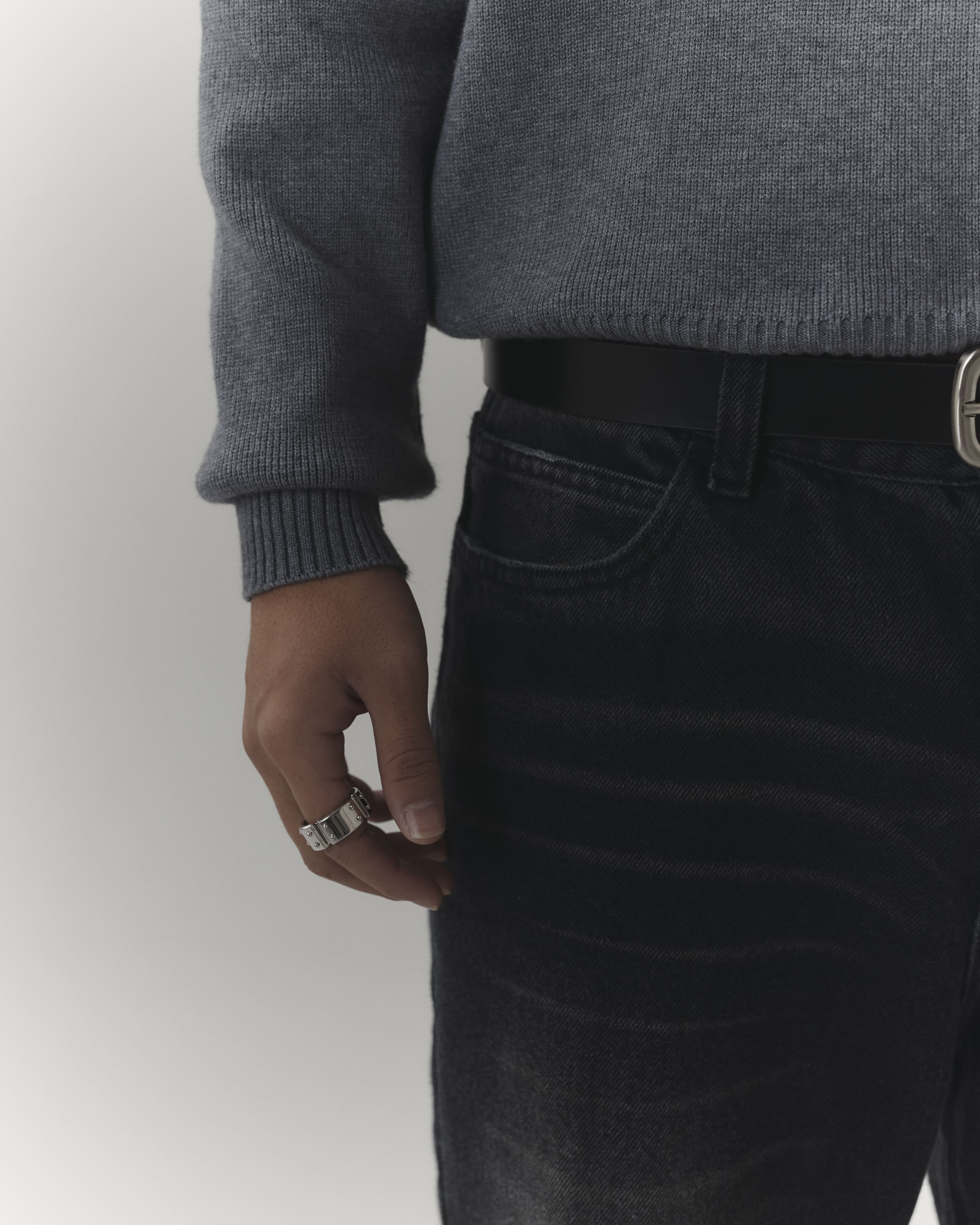 Logo Knitwear Grey
