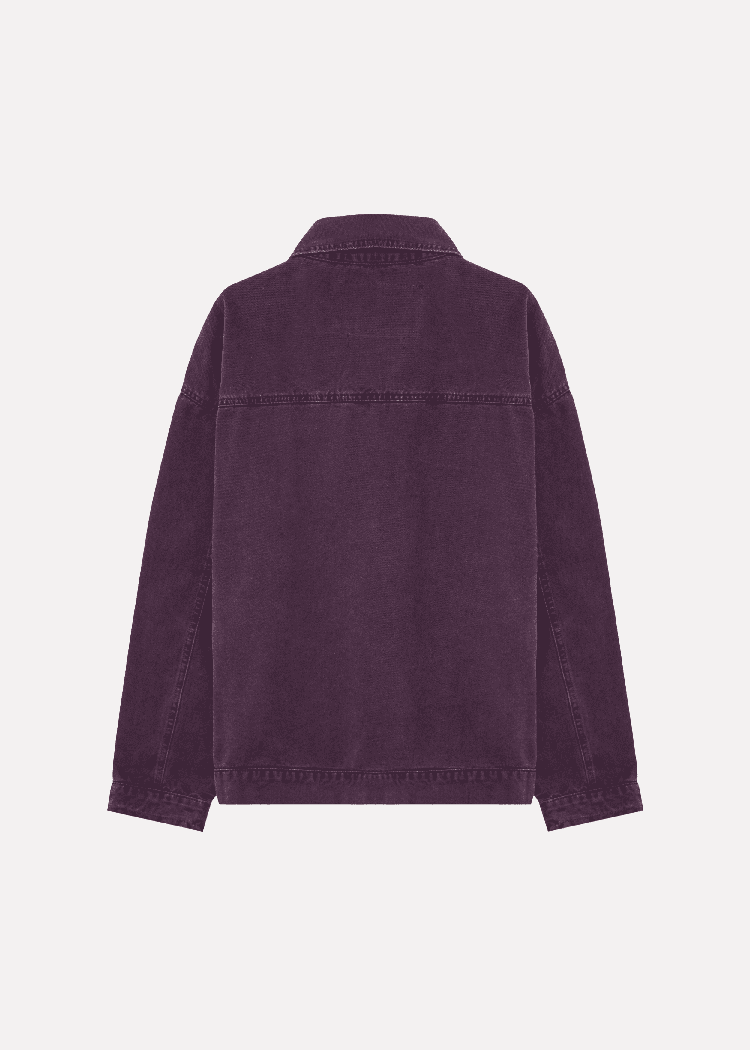 Grape Twill Zip Jacket