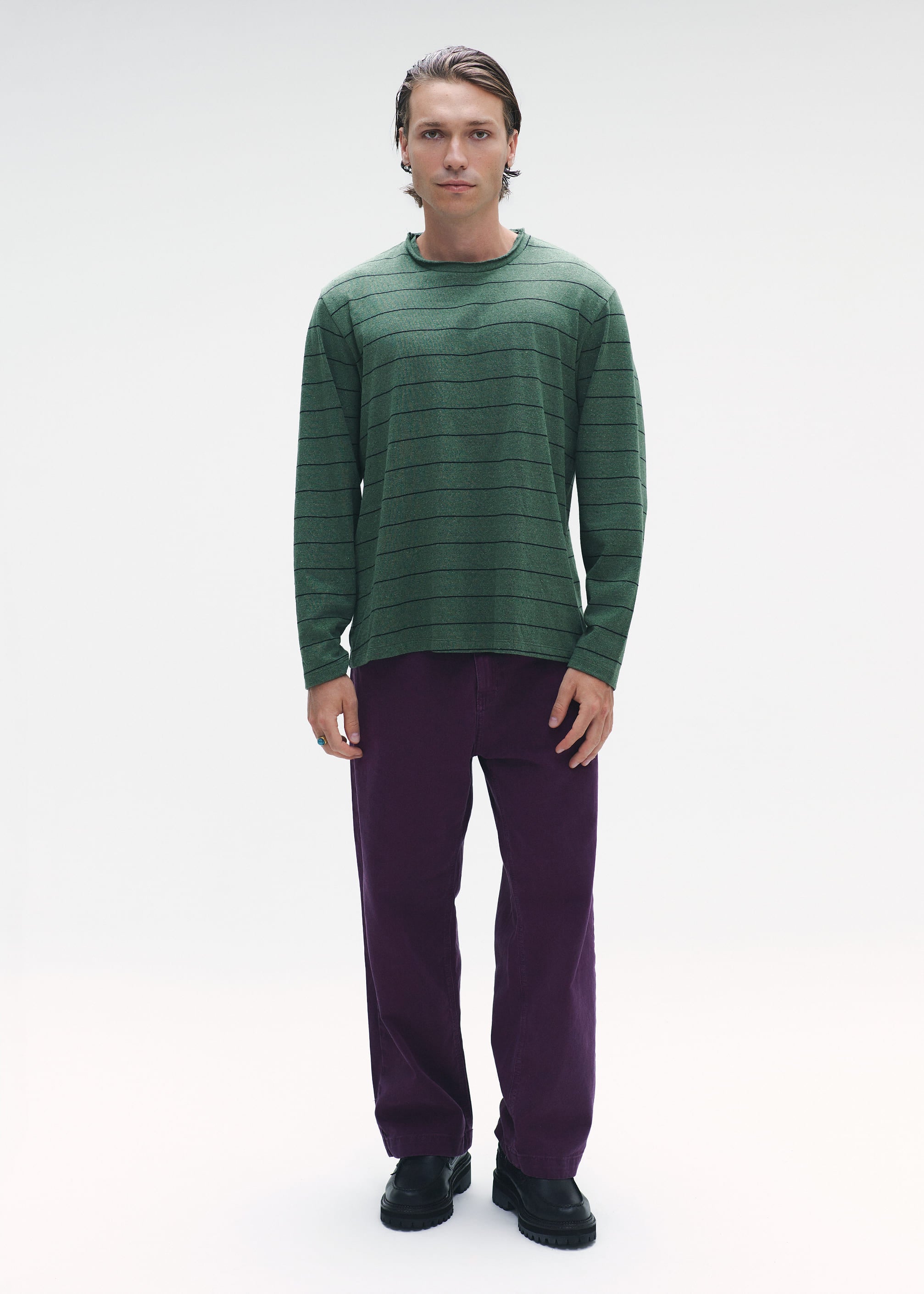 Striped Longsleeve Green