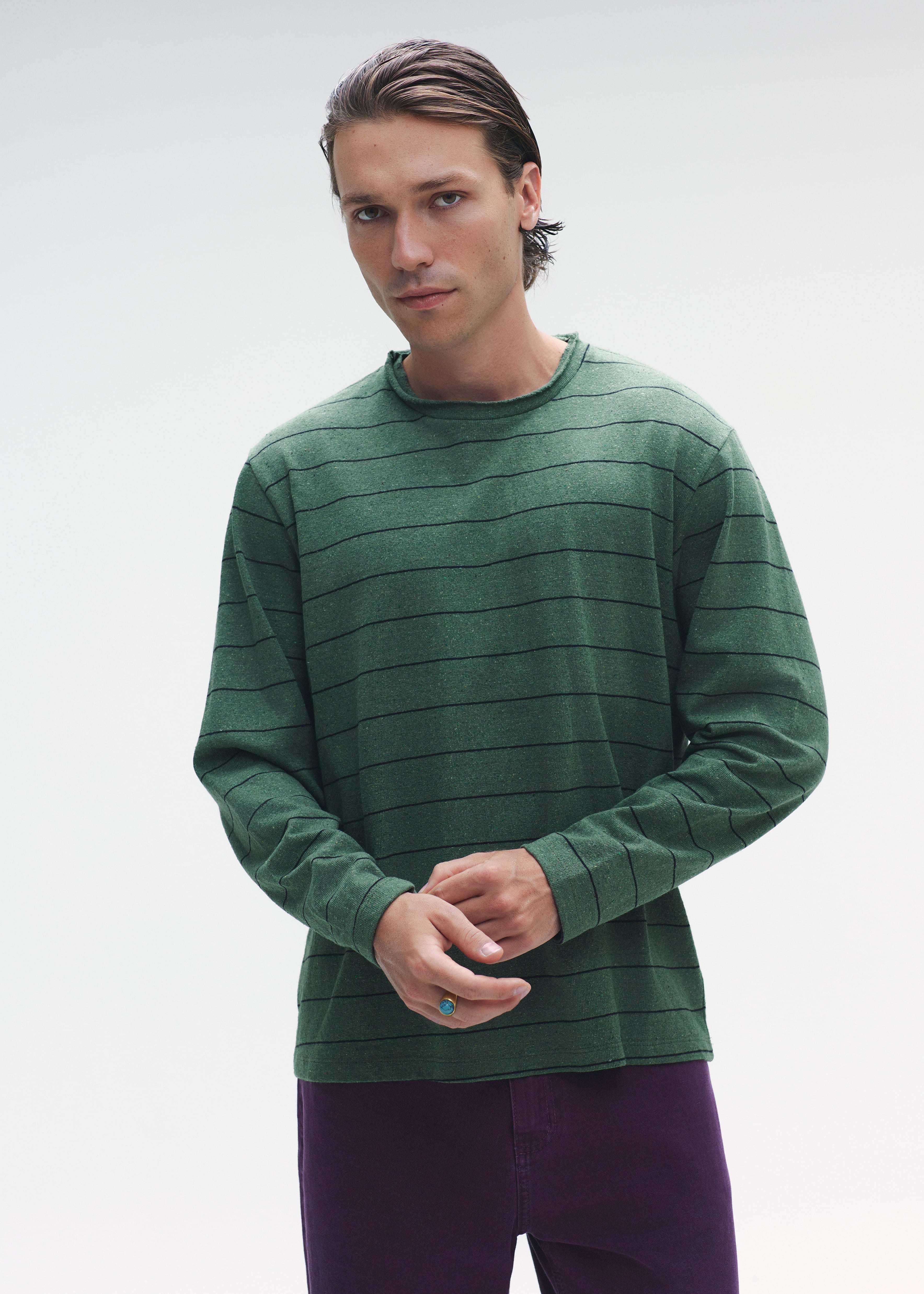 Striped Longsleeve Green