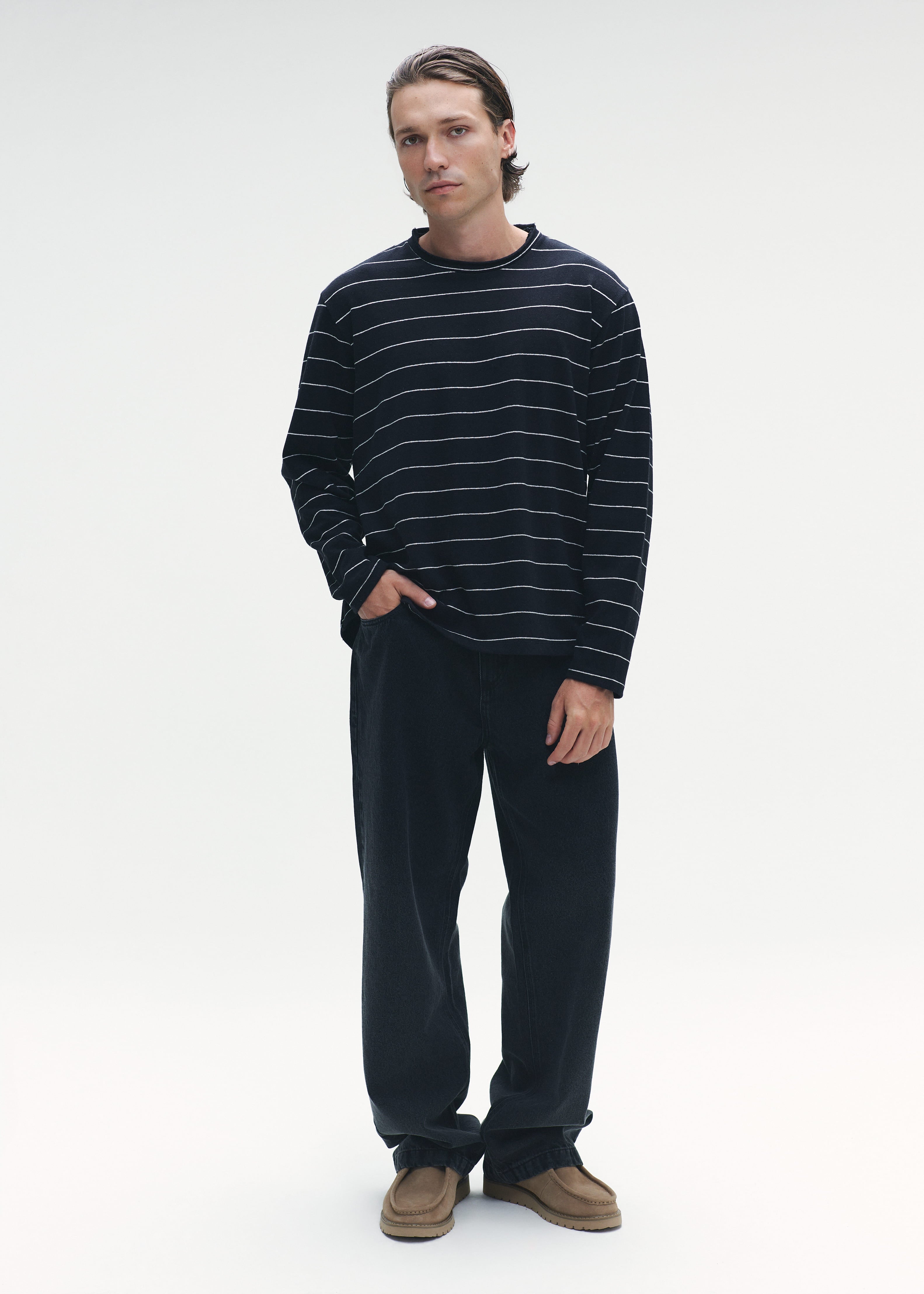 Striped Longsleeve Black