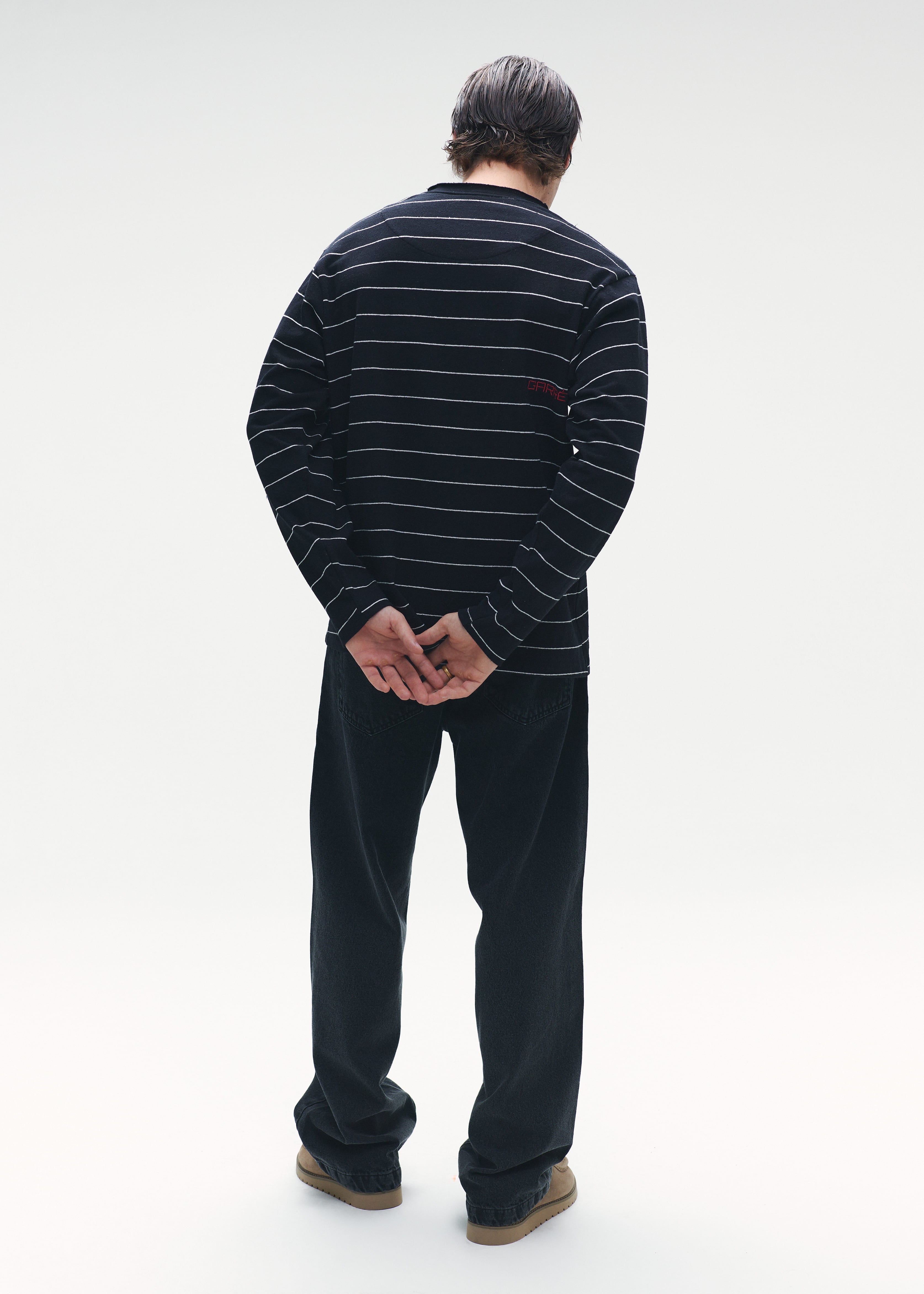 Striped Longsleeve Black