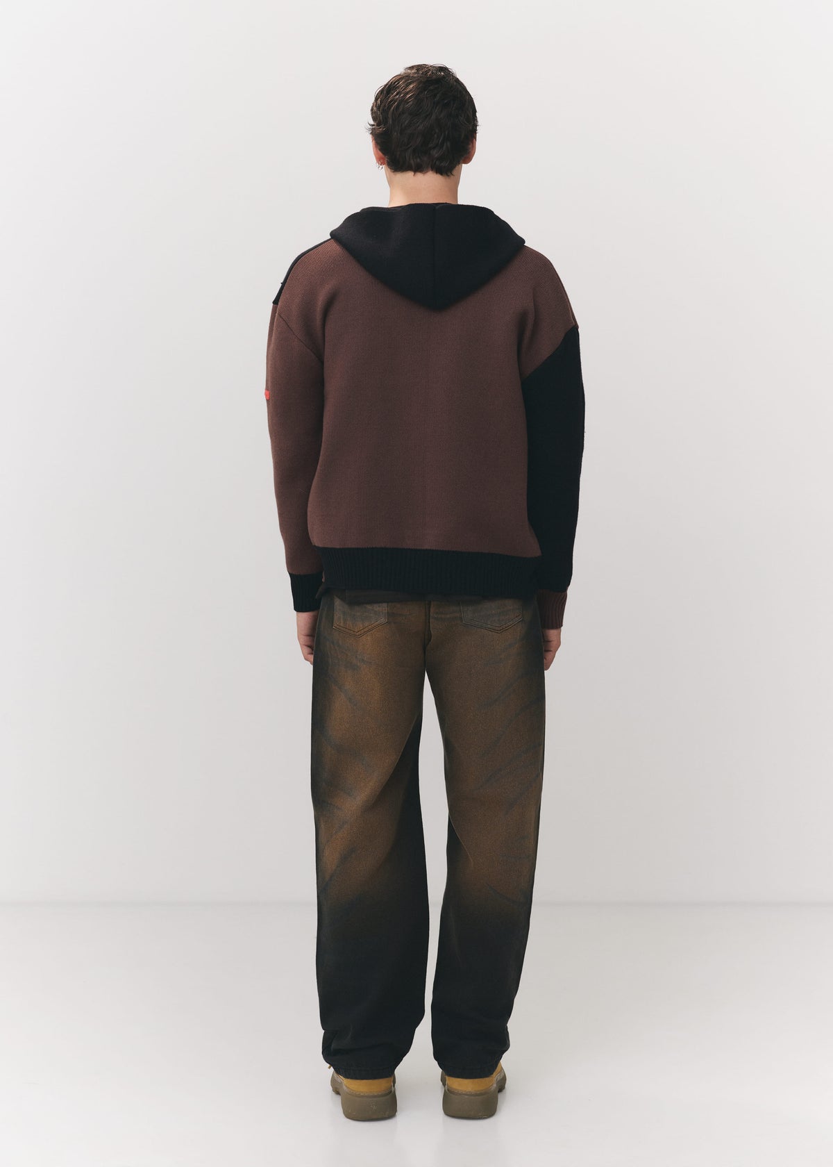 Knitwear Hoodie Brown