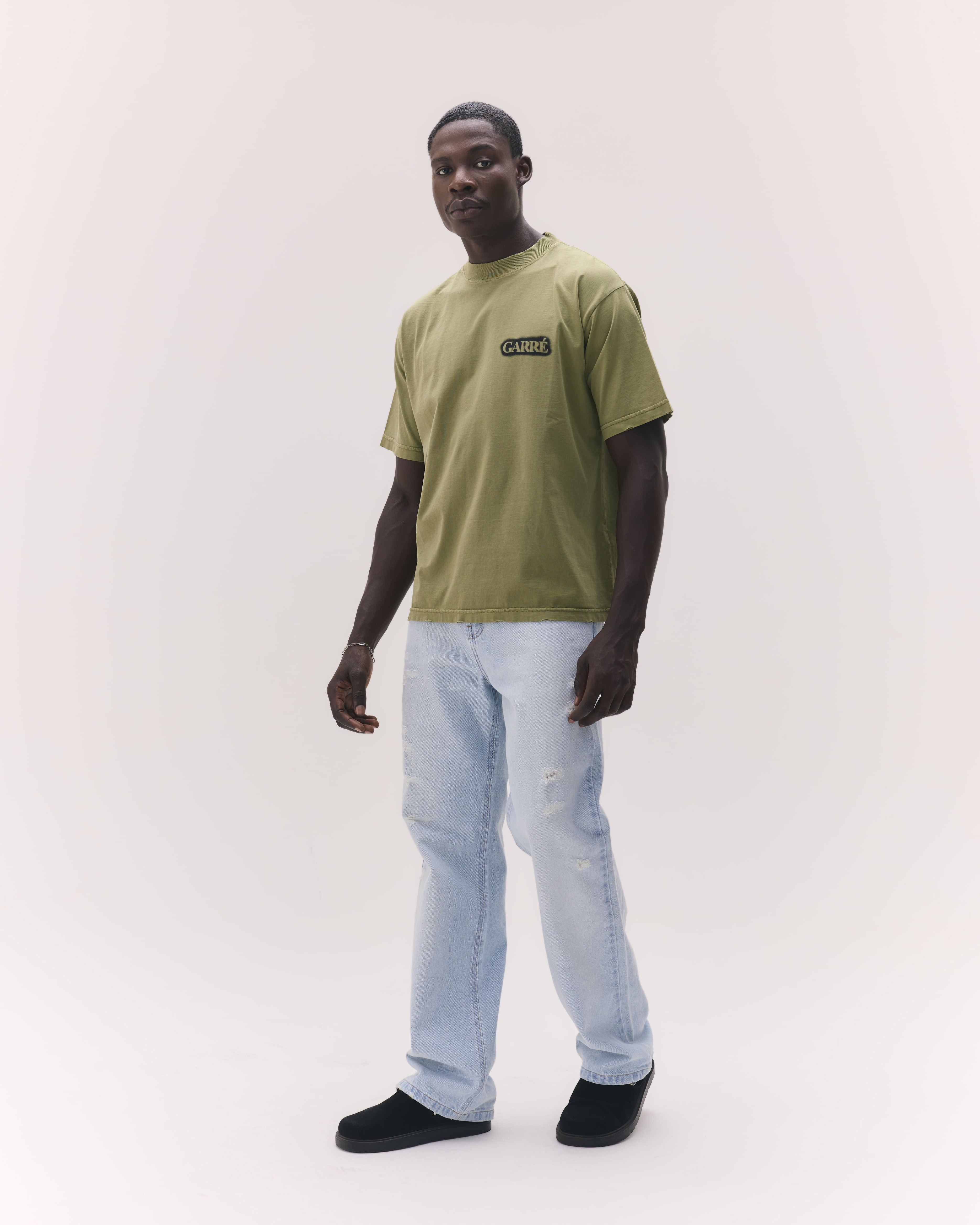 T-Shirt Disruptive Logo Militar Green