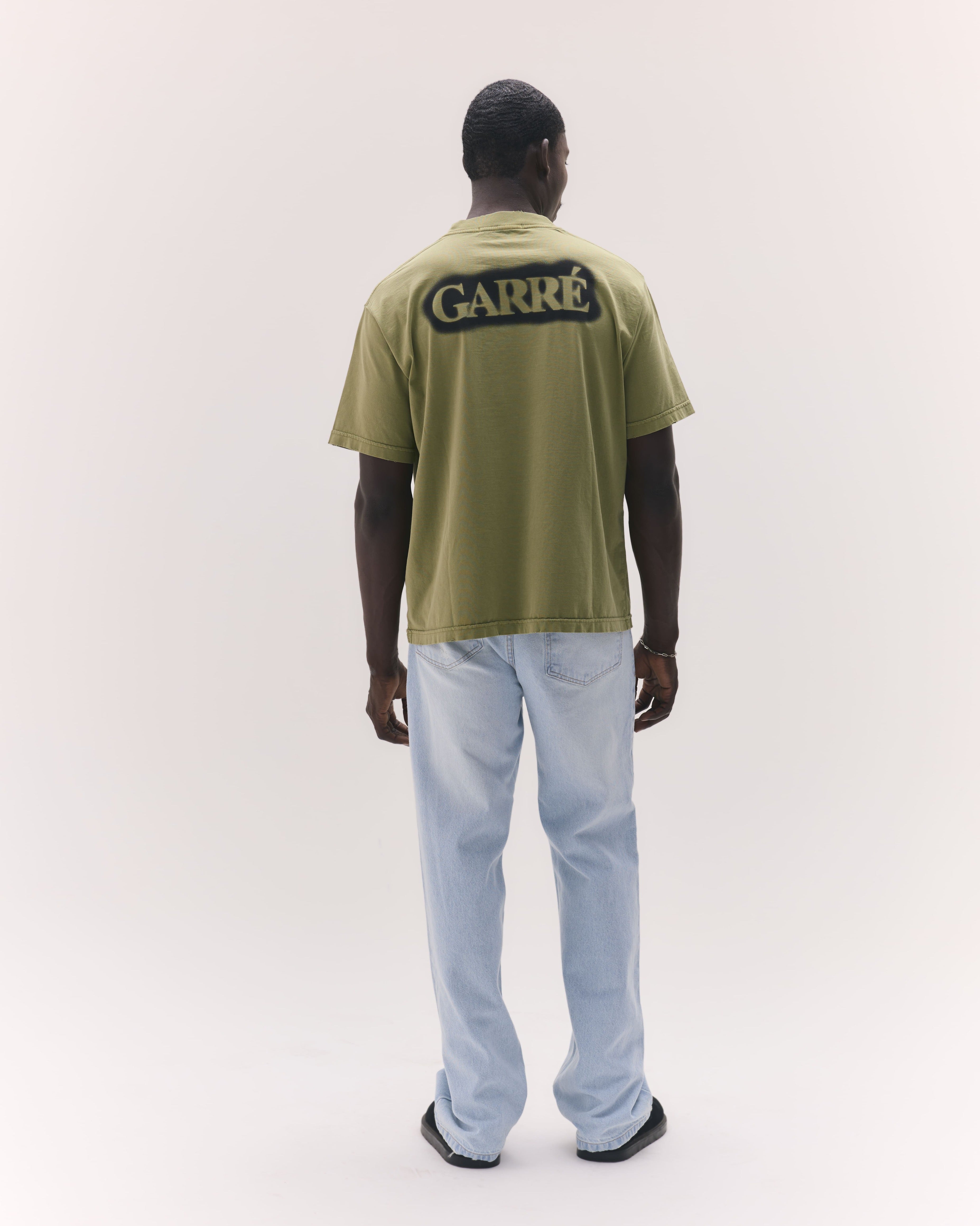 T-Shirt Disruptive Logo Militar Green