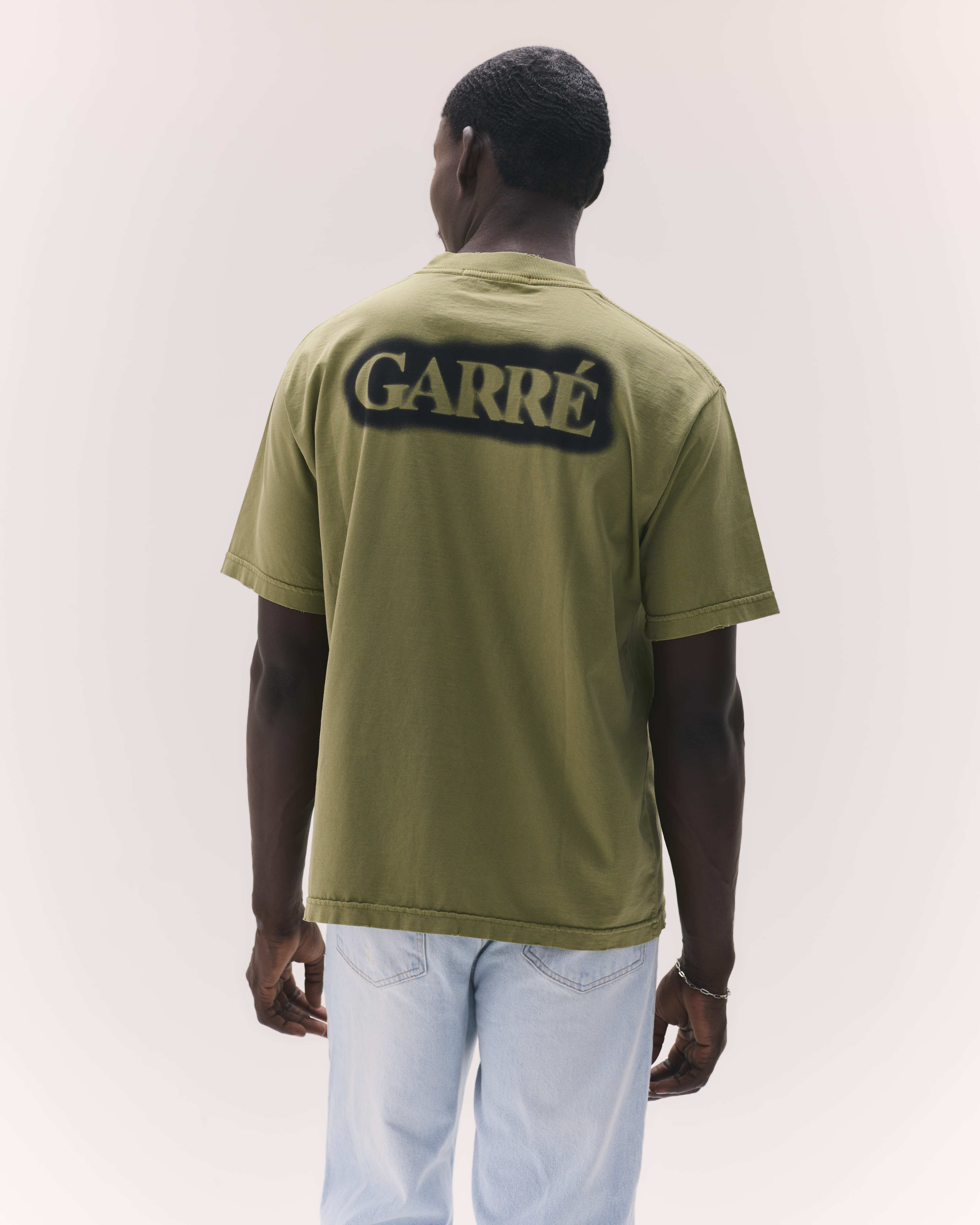 T-Shirt Disruptive Logo Militar Green