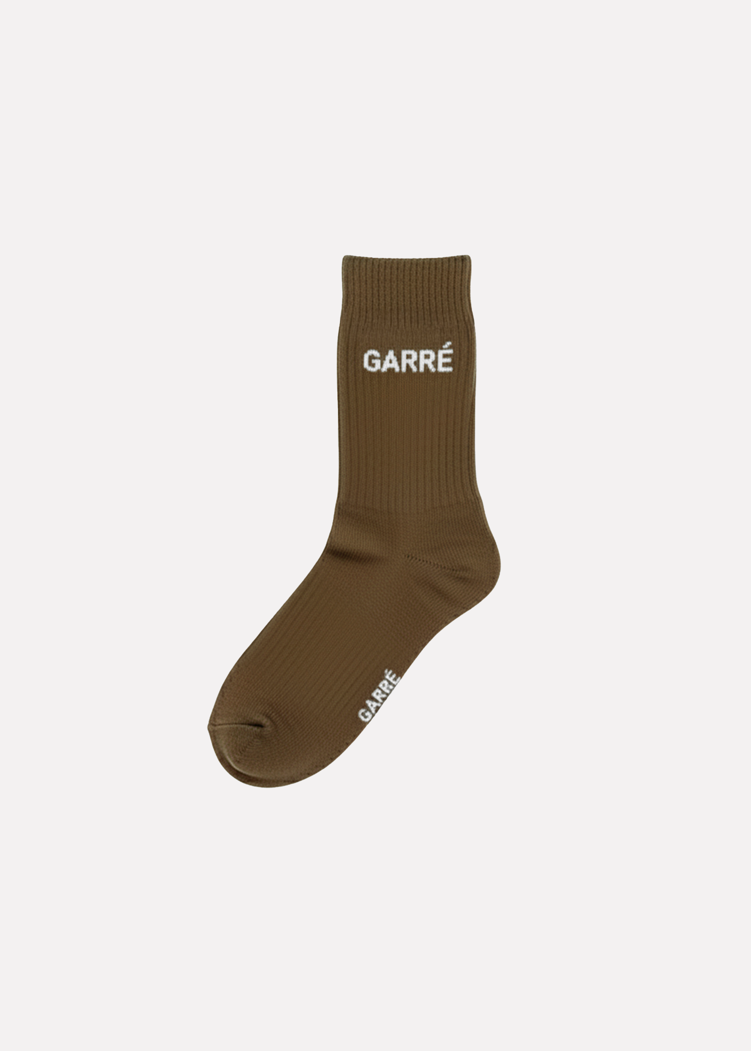 Brown Logo Socks