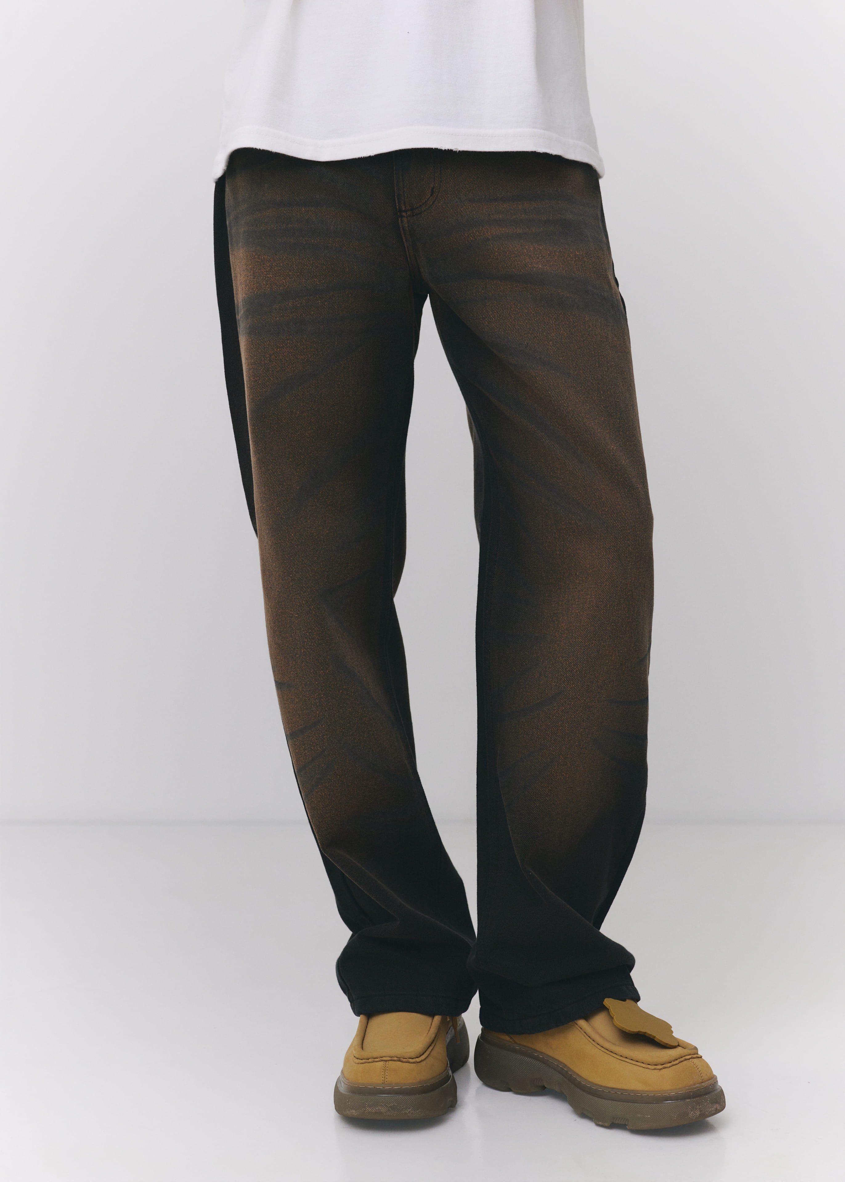 Denim Orange Rust