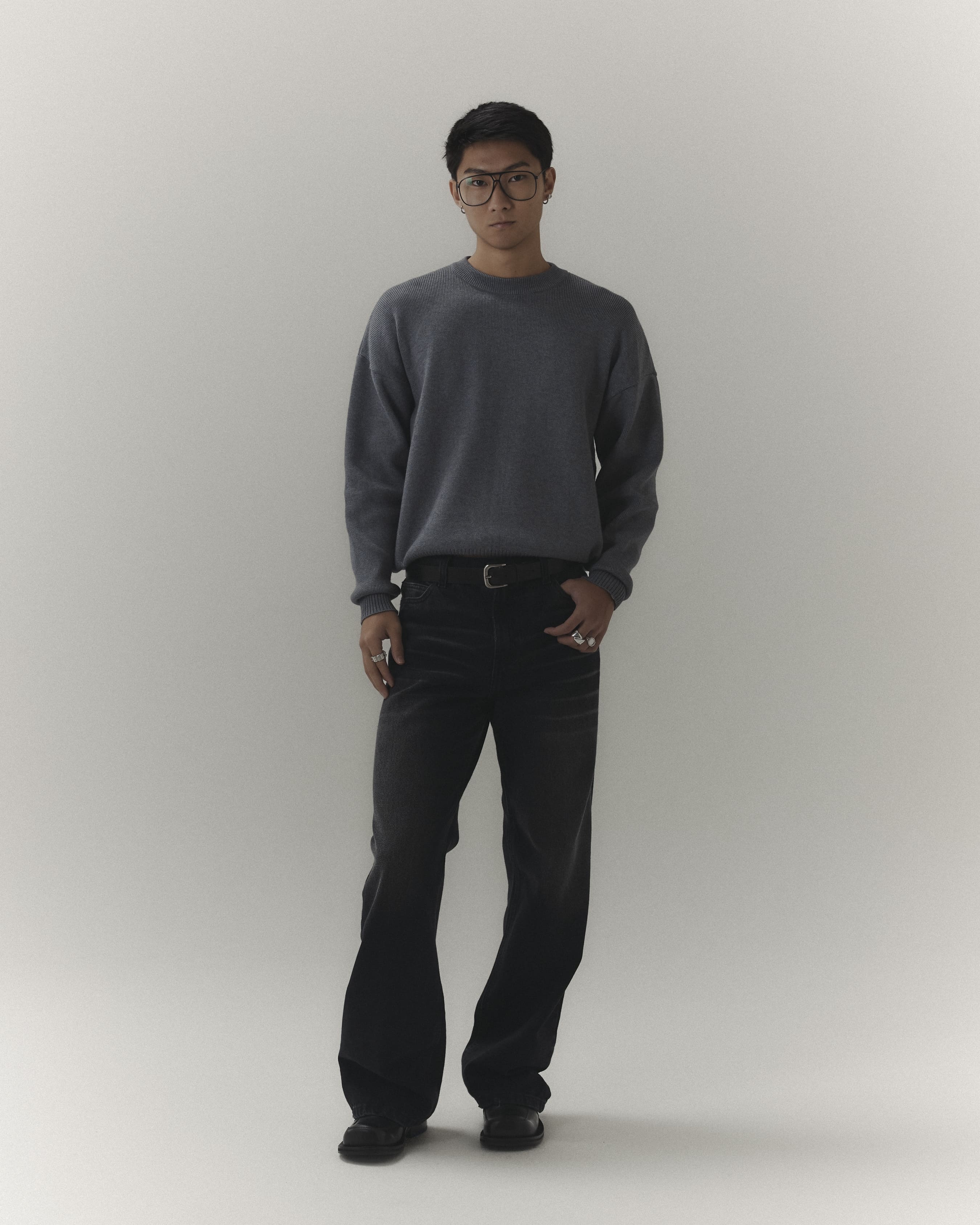 Logo Knitwear Grey