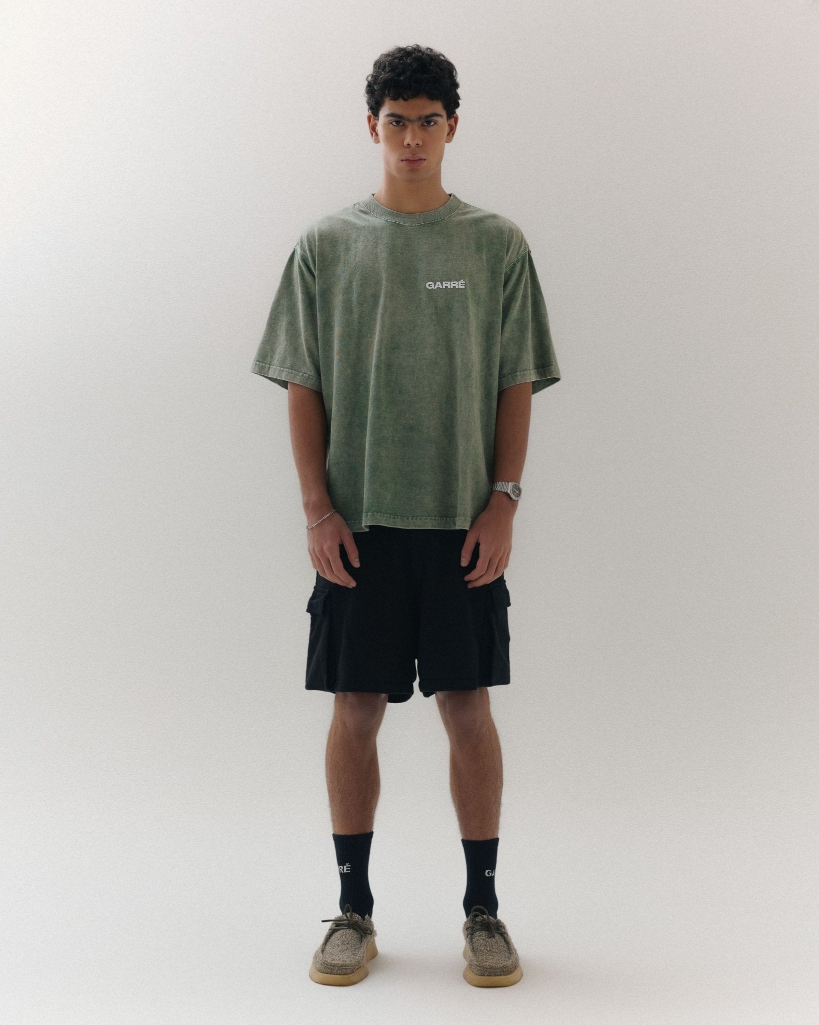 T-shirt Basic Verde Wash