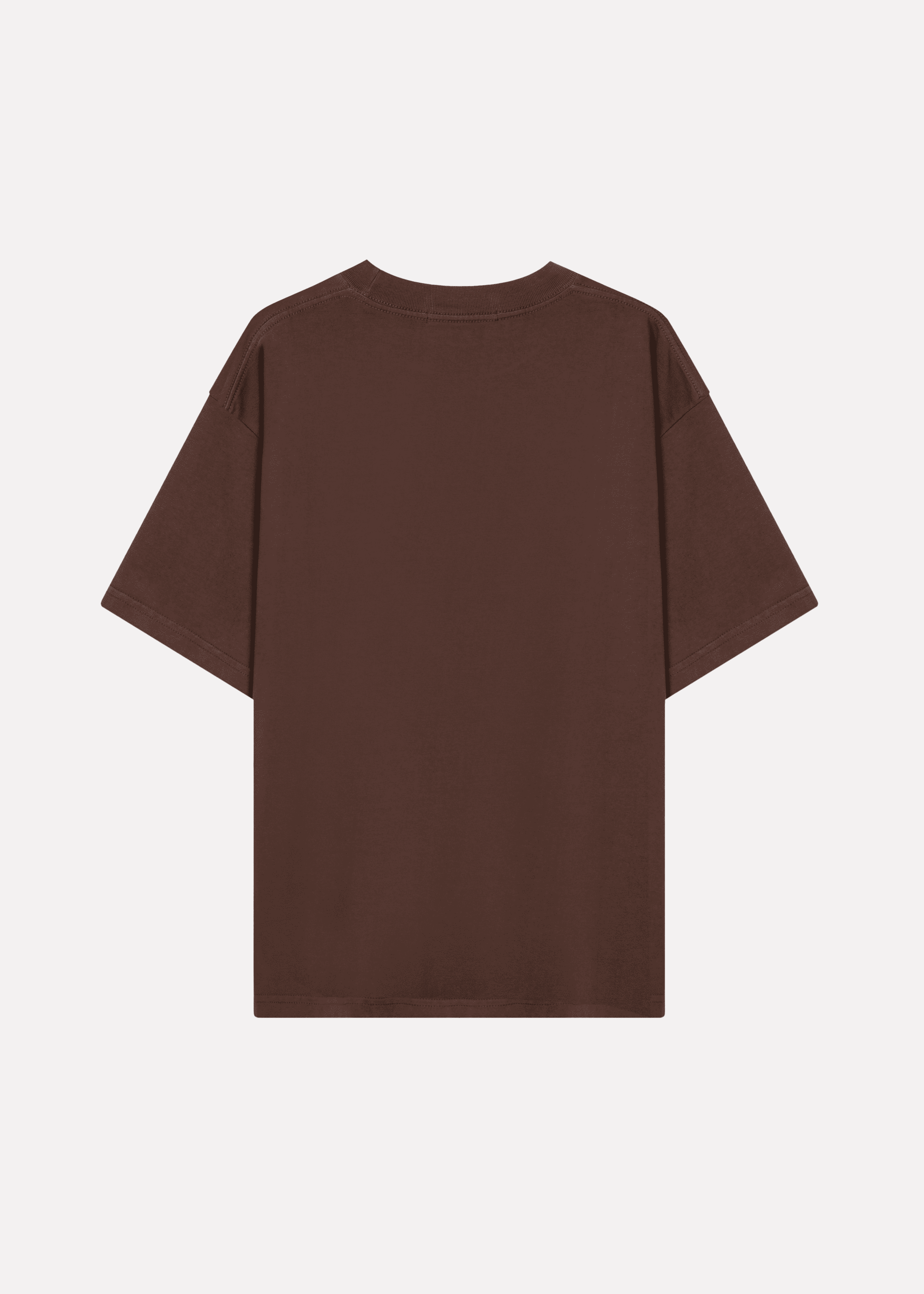 T-Shirt Embroidery Pocket Logo Brown