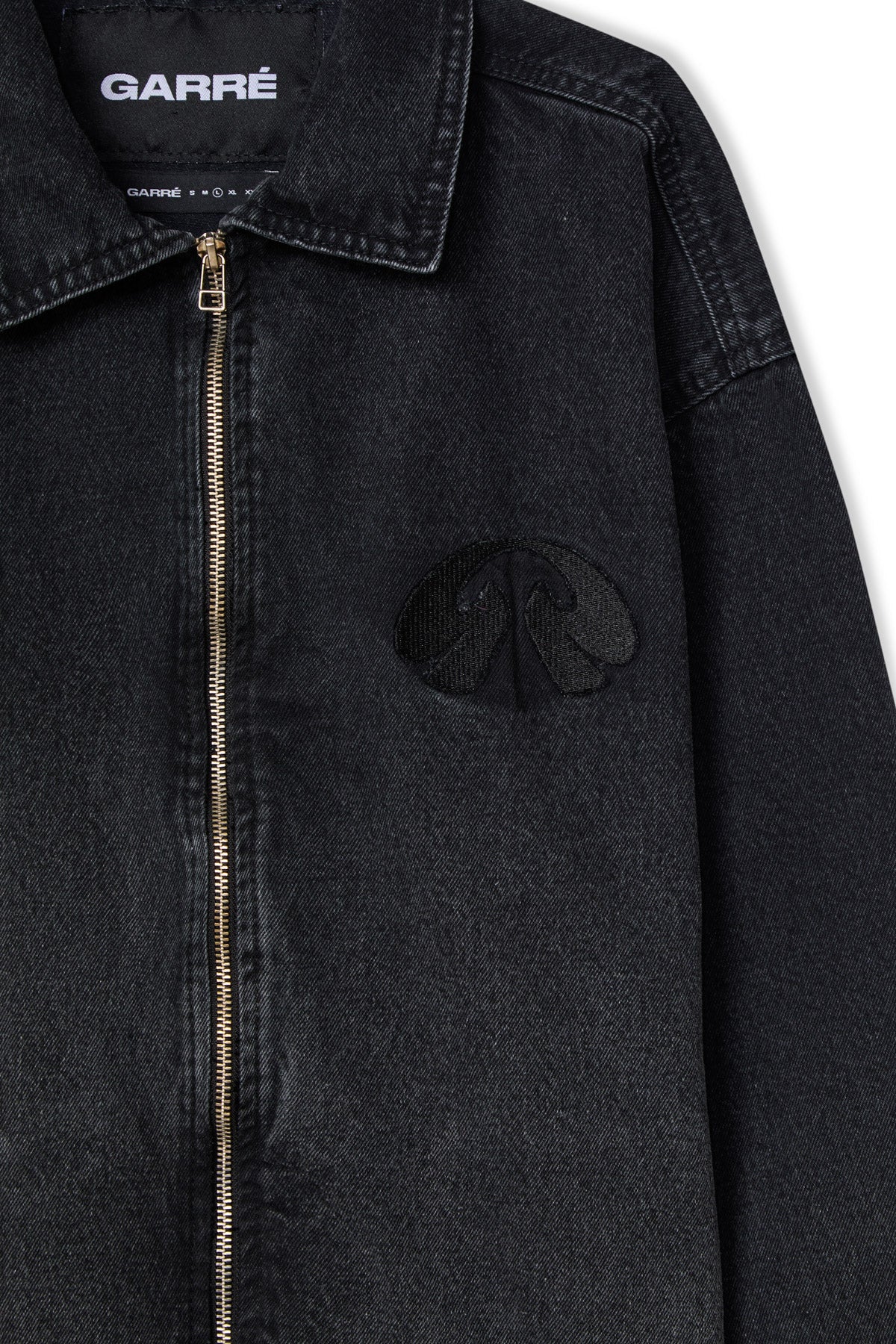 Black Gradient Zip Jacket