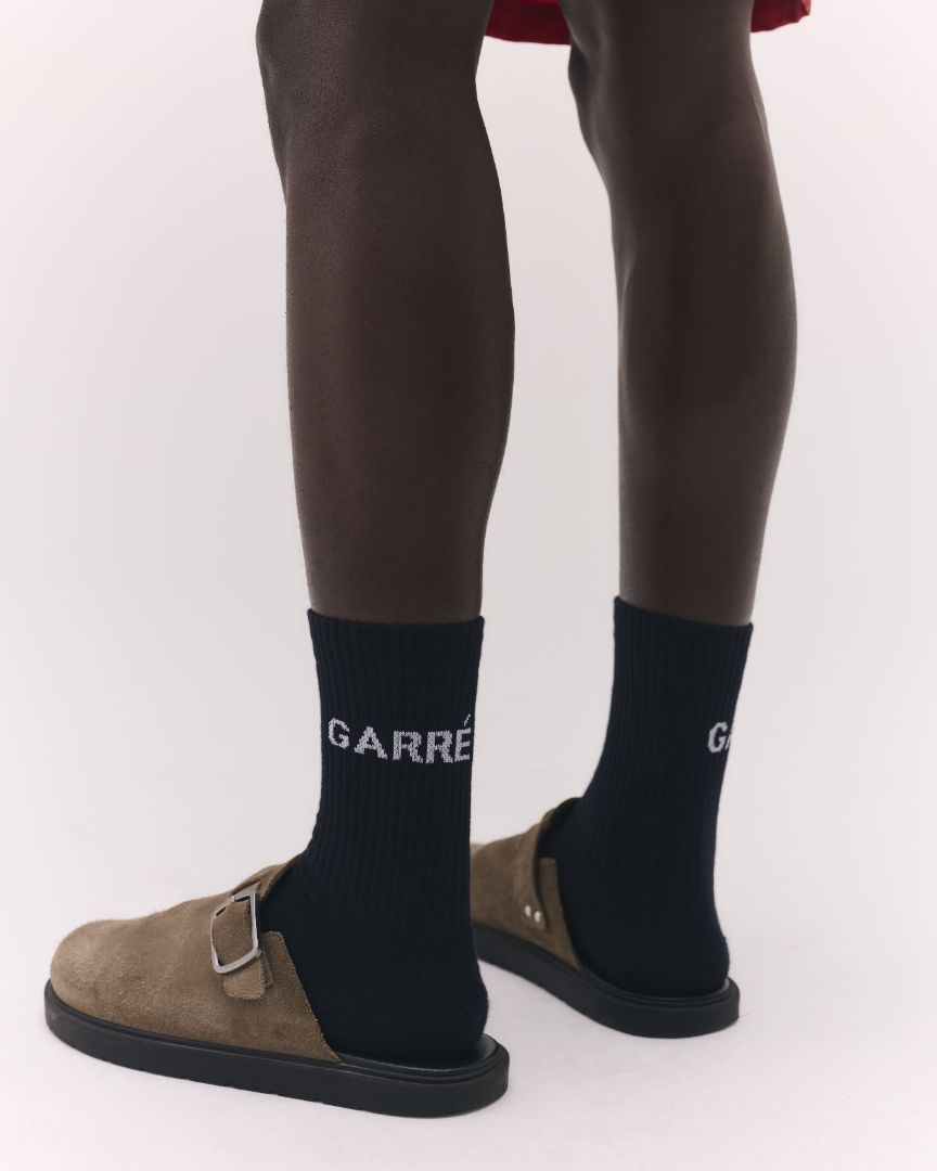 Black Logo Socks