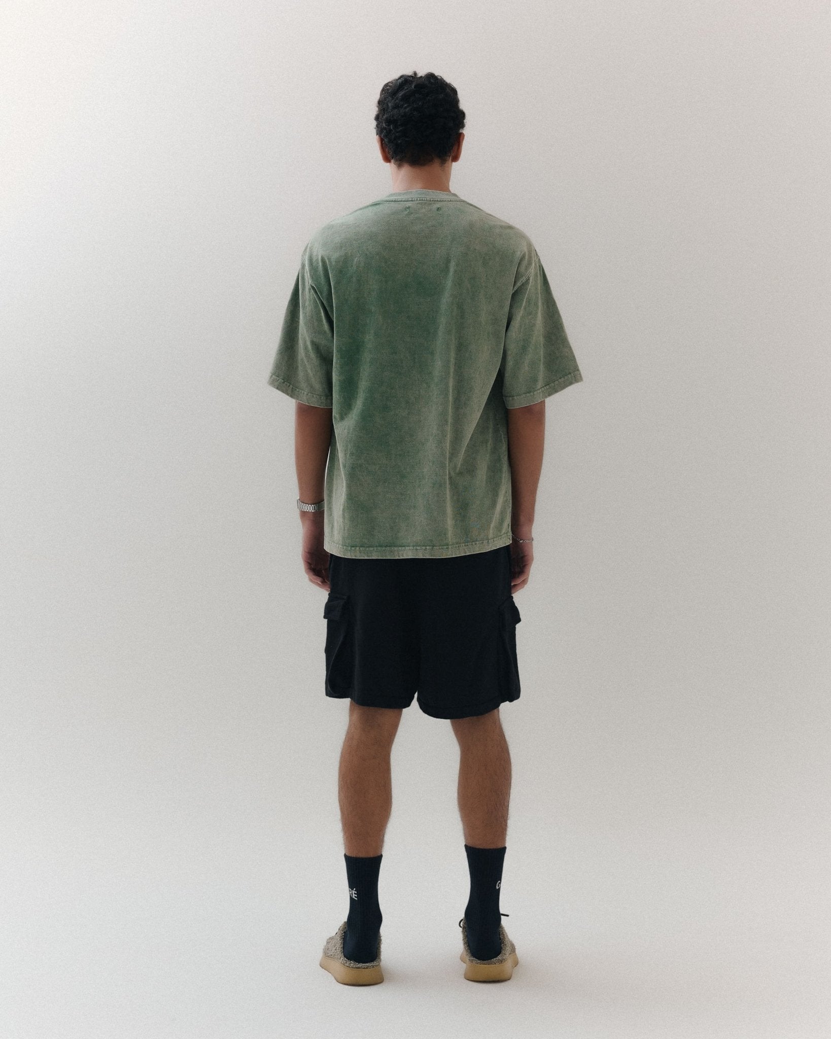 T-shirt Basic Verde Wash