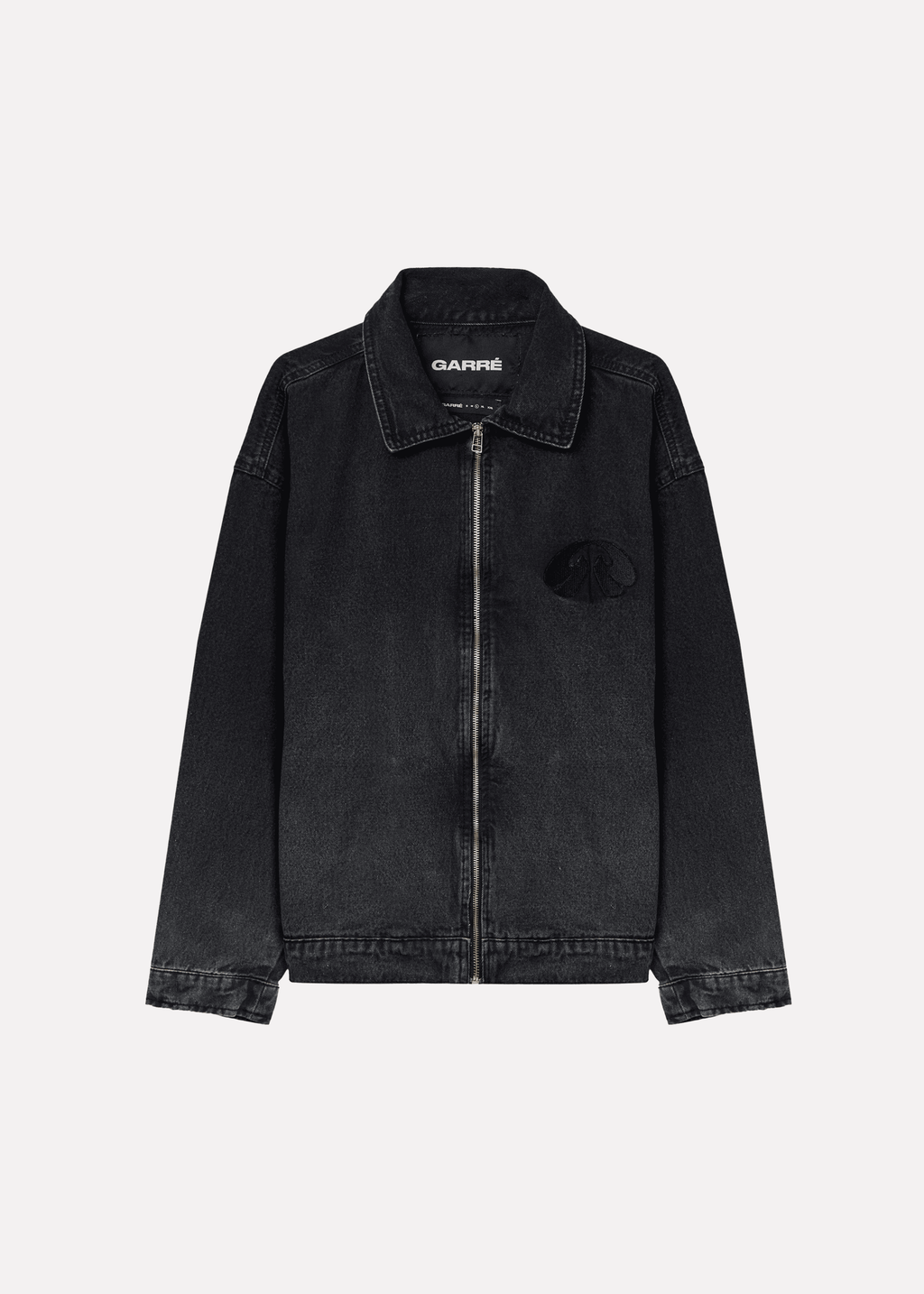 Black Gradient Zip Jacket