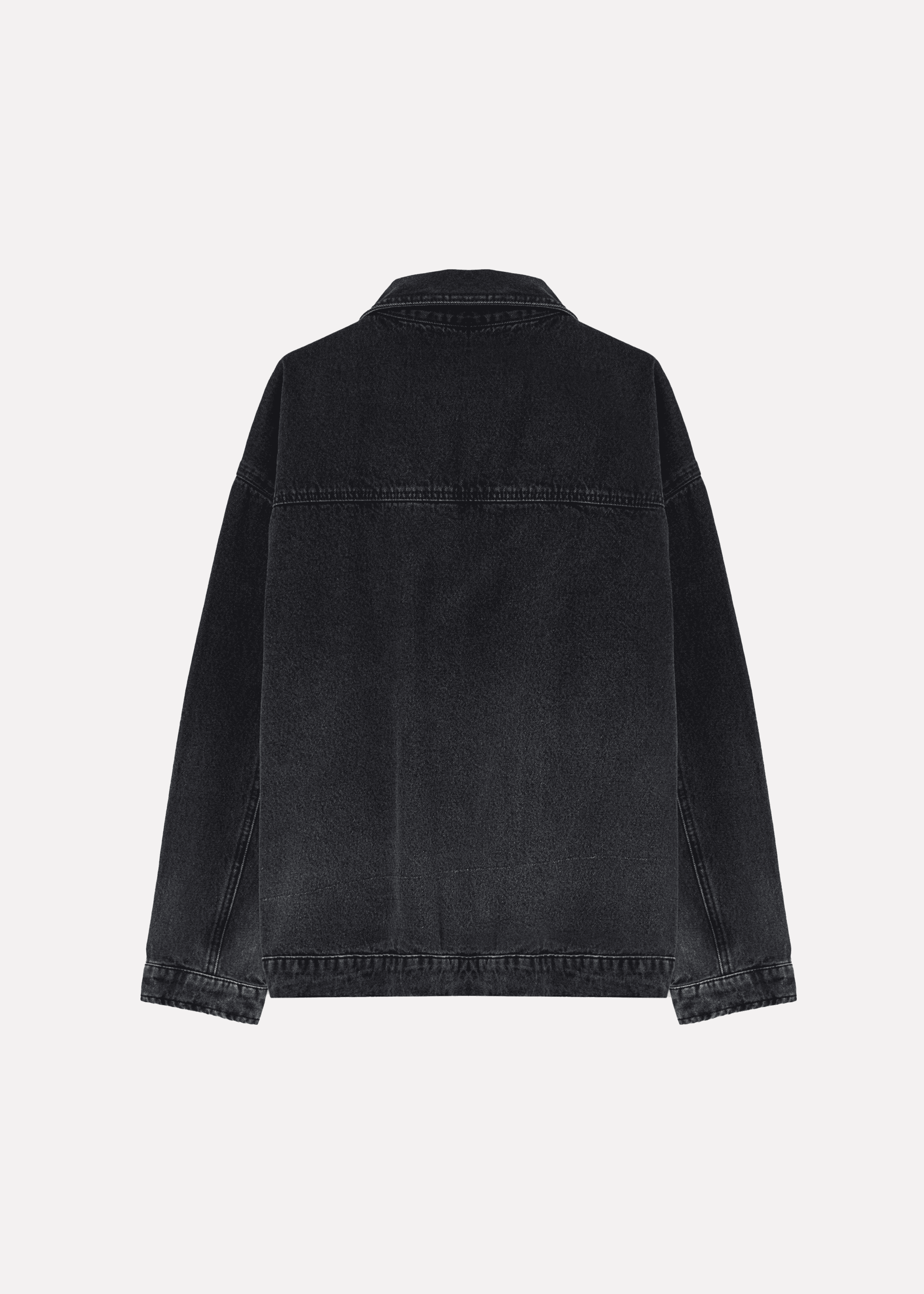 Black Gradient Zip Jacket