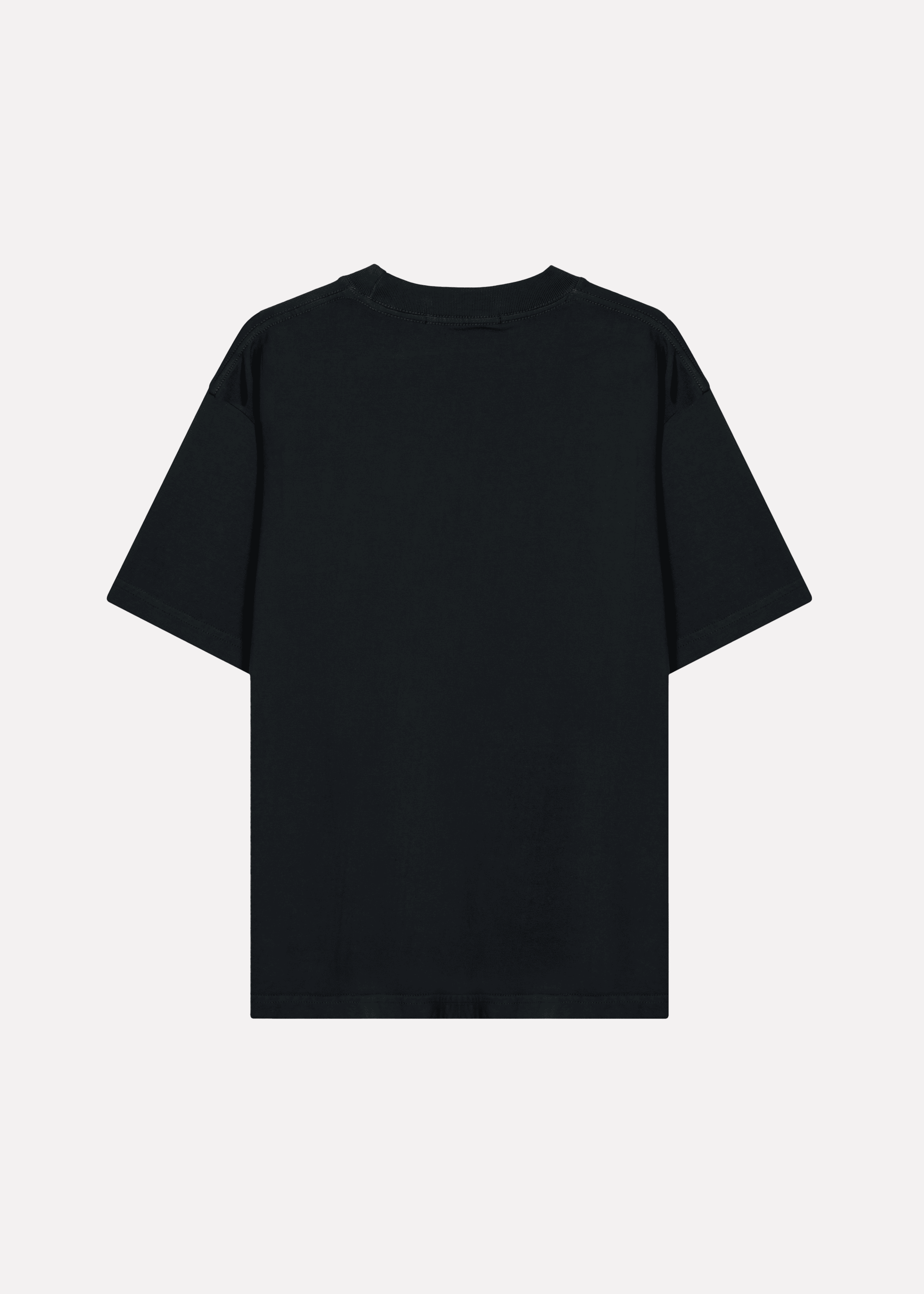 T-Shirt Embroidery Pocket Logo Black