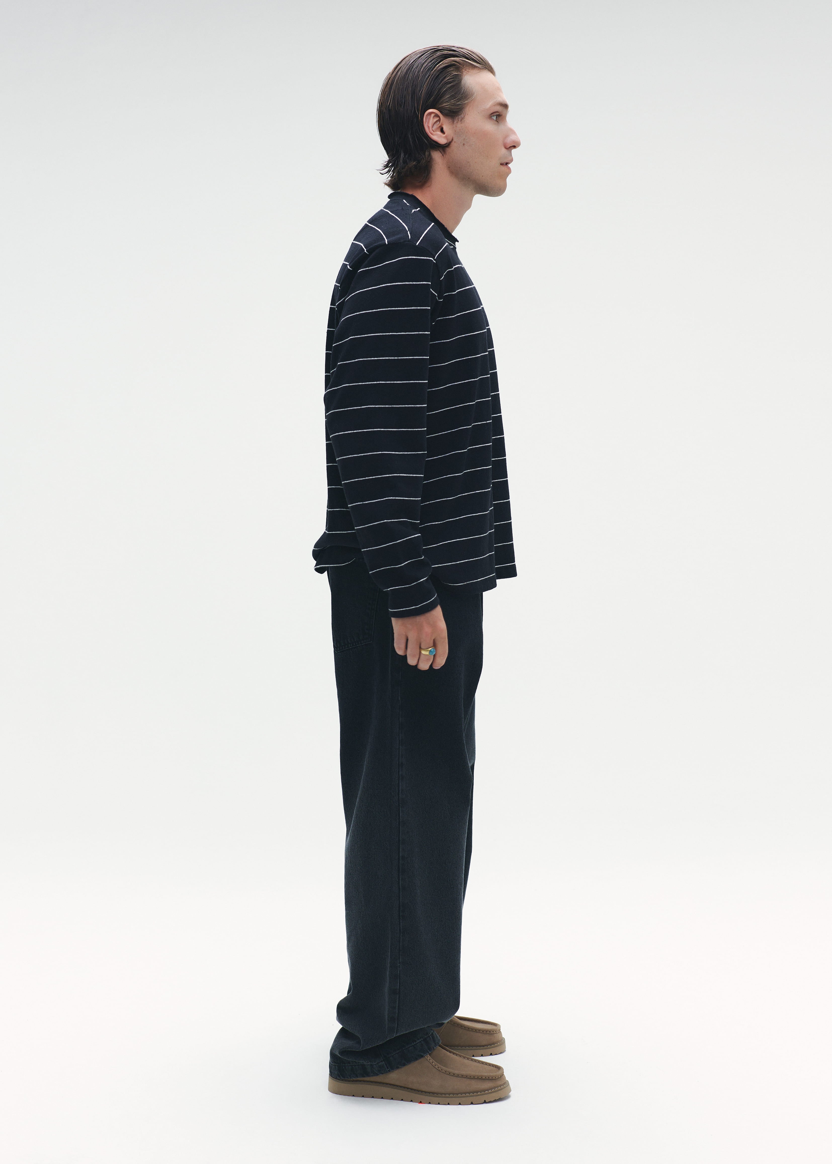 Striped Longsleeve Black