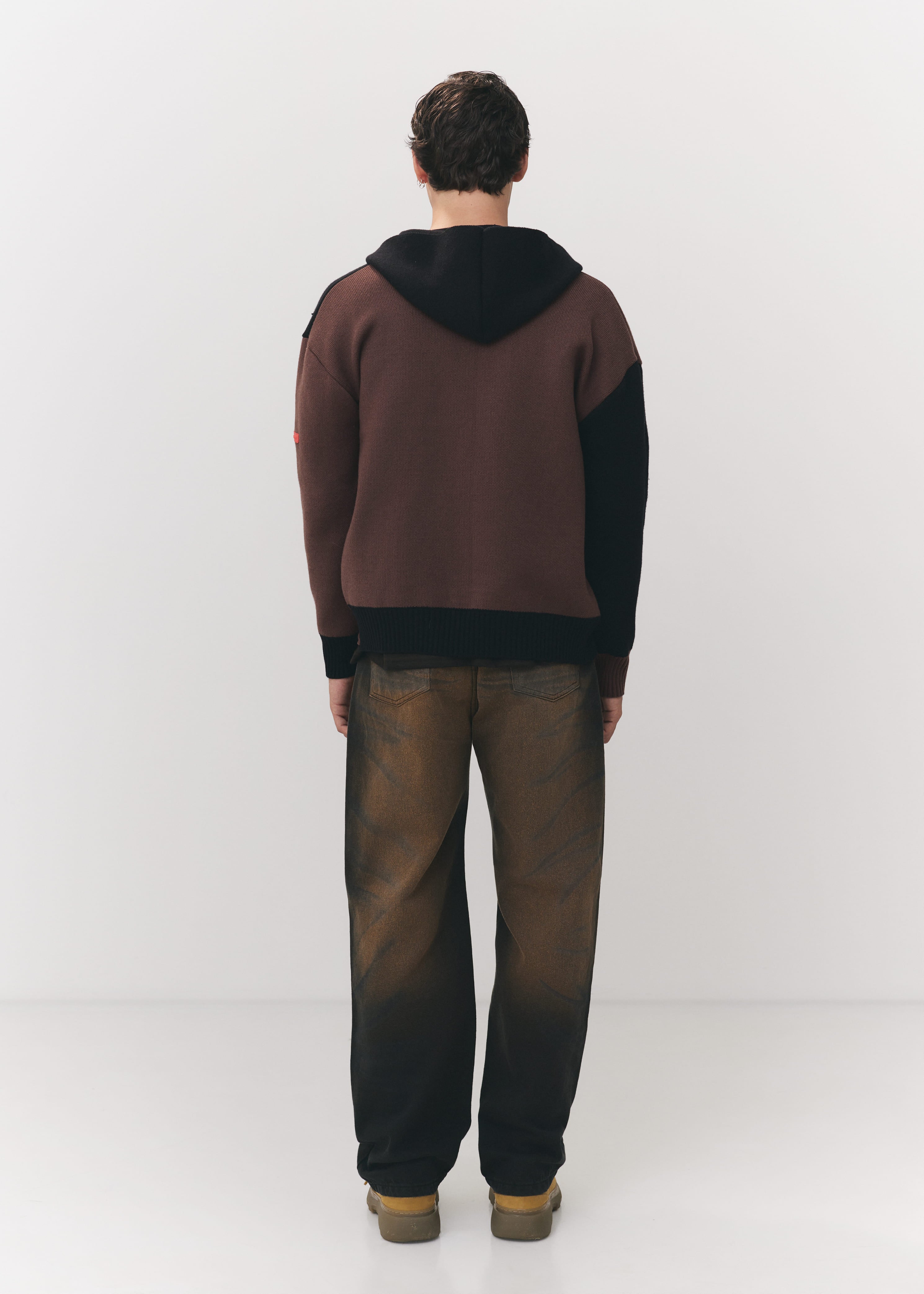 Knitwear Hoodie Brown