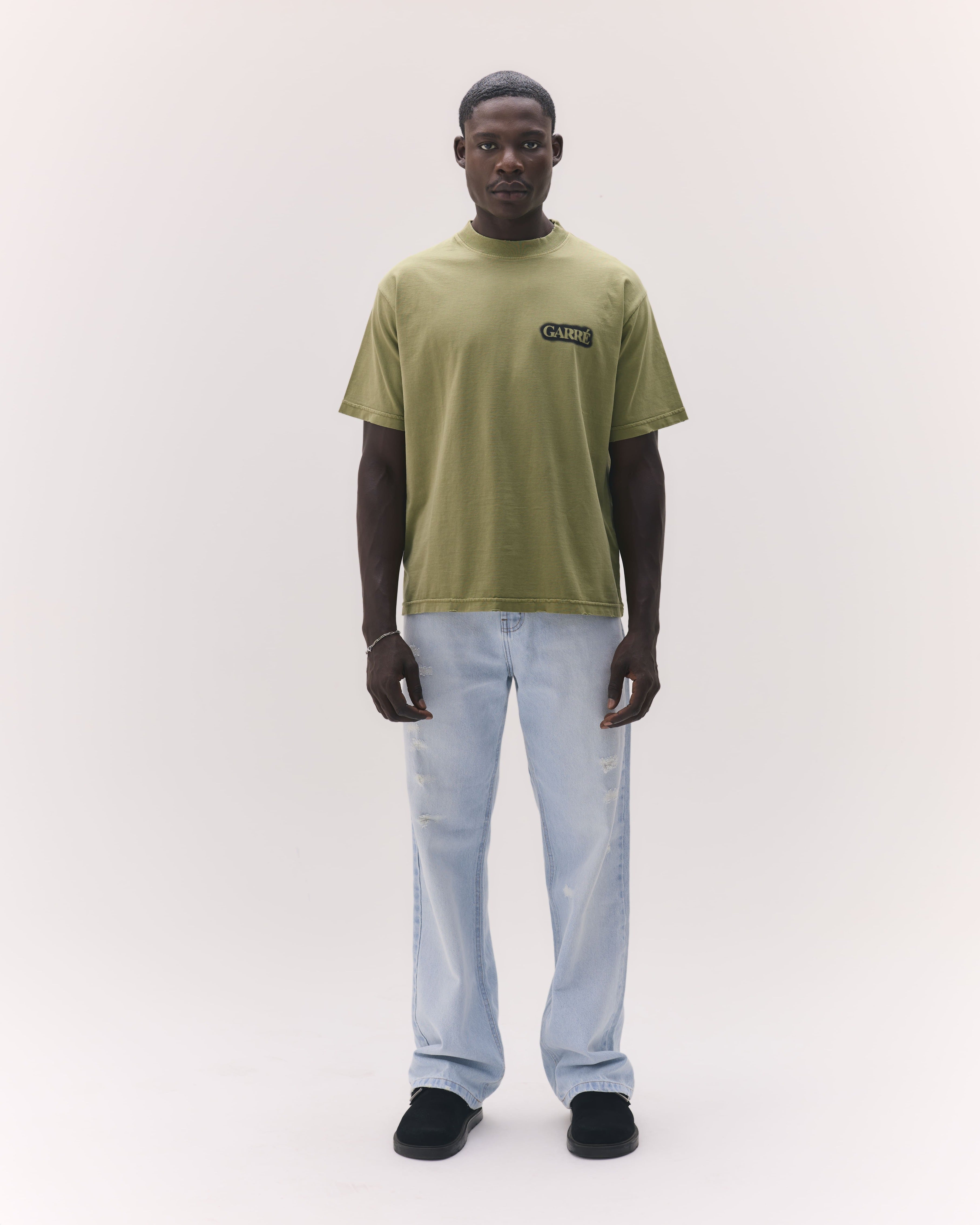 T-Shirt Disruptive Logo Militar Green